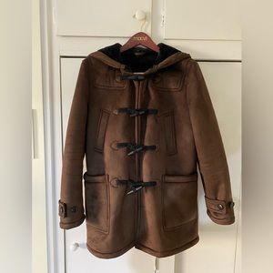 Zara duffle coat brown size S NEW